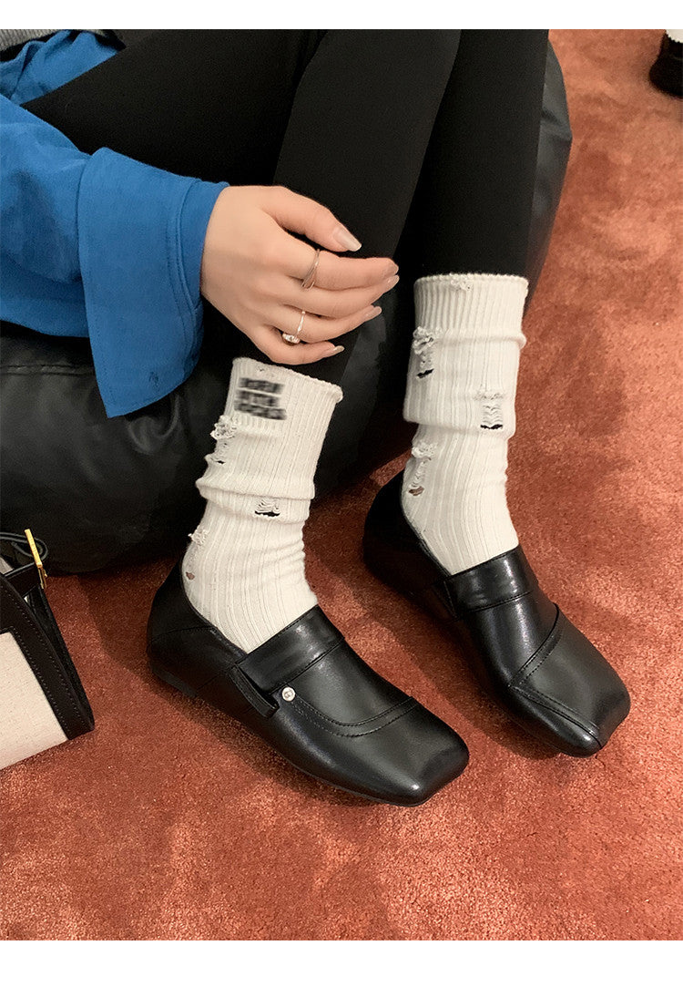 Karin Luna Casual Shoes Series~  In Stock Hot-Selling Versatile Lace-Up Thick-Soled Deep Mouth Single Shoes