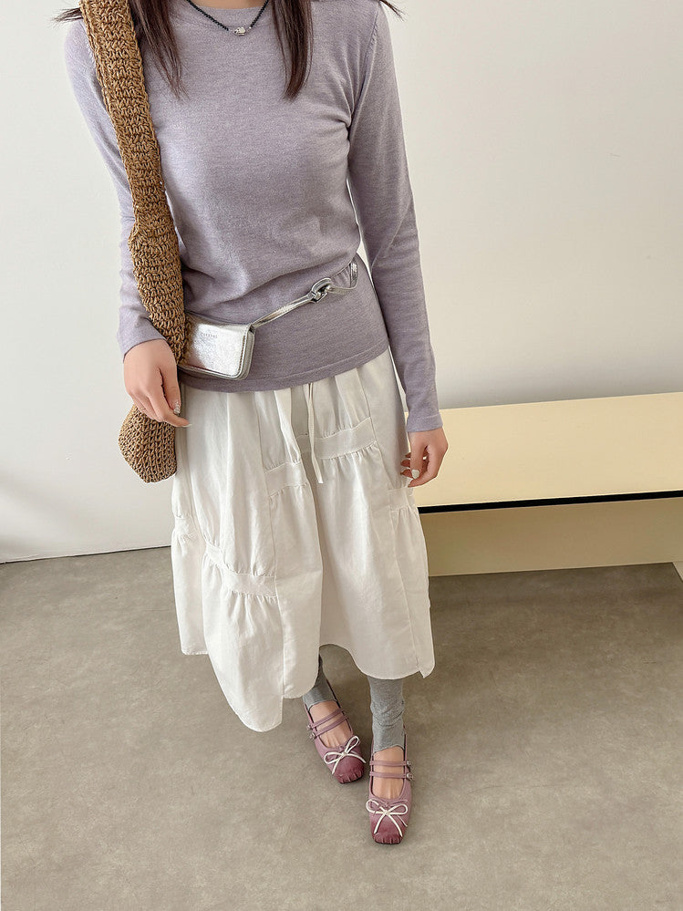 Karin Luna In Stock In Stock   Summer New Sweet Bowknot Color Block Square Toe Height-Increasing Slippers