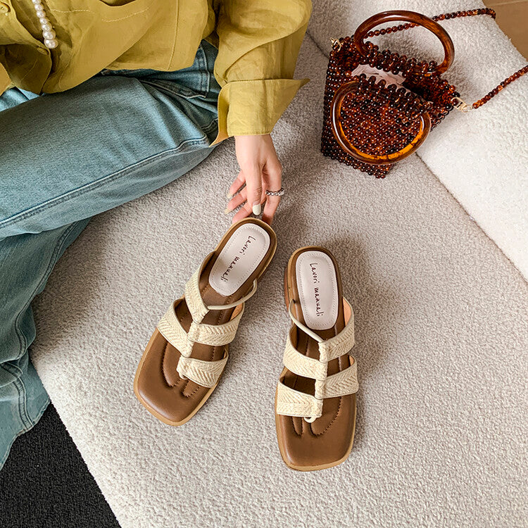 Karin Luna Hot-Selling Series~Resort style with inherent appeal Designed thong sandals
