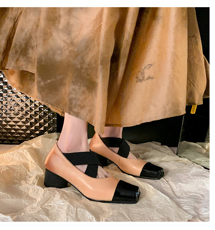 Karin Luna In Stock  Spot Goods  Lost in a Flash~Full Grain Leather Inside and Out Pig Nose Style Mainly Recommended Popular Ballet Shoes