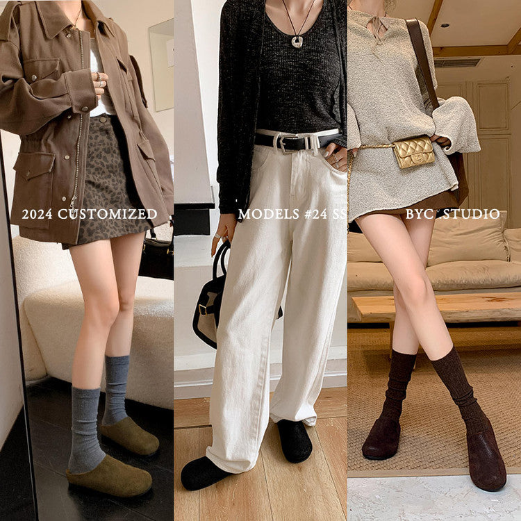 Karin Luna Full Layer Inside and Out~Spot Goods Spot Goods Basic Versatile Mules Slippers