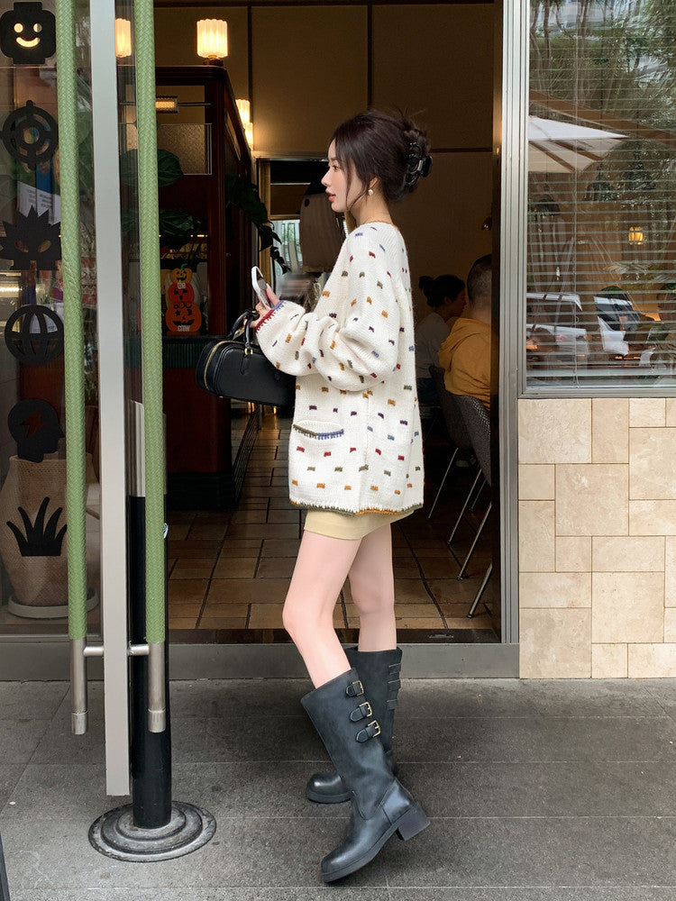 Karin Luna In Stock In Stock Thigh Circumference Belt Buckle Thick Sole Rider Boots