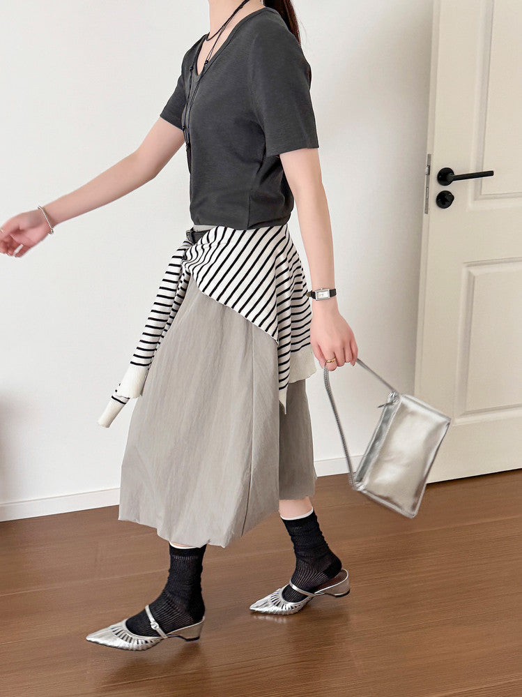 Karin Luna Casual Feel~In stock Pointed Toe Hollow Design Note Pointed Toe Slippers