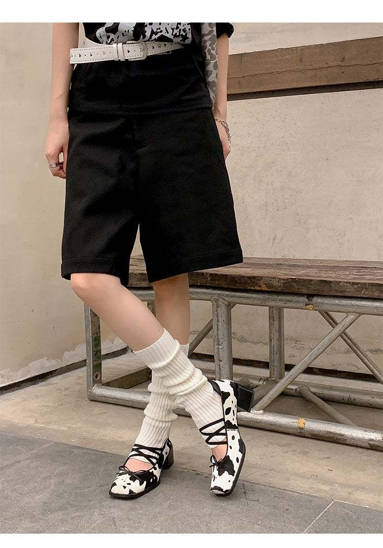 Karin Luna Hot Item Hot Item Xiaohongshu Hot Item  Comes with Bowknot Mary Jane Flats