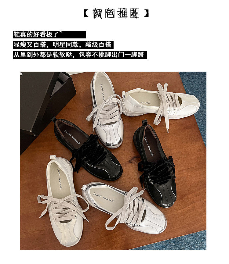 Karin Luna Casual Shoes Series~  In Stock Hot-Selling Versatile Lace-Up Casual Deep Mouth Flats