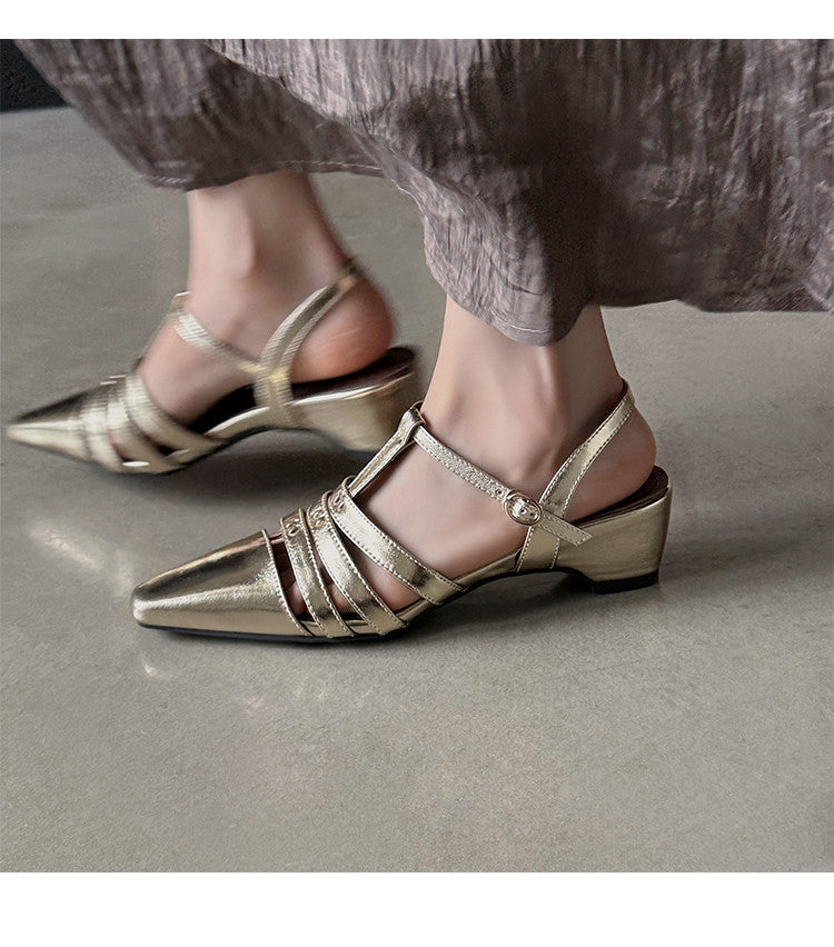 Karin Luna Classic Old Money Style Closed Toe Sandals