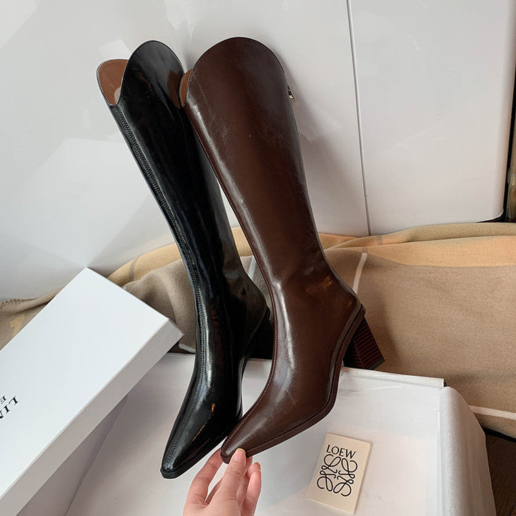 Karin Luna In Stock  Temperament Style v High Heel Long Boots