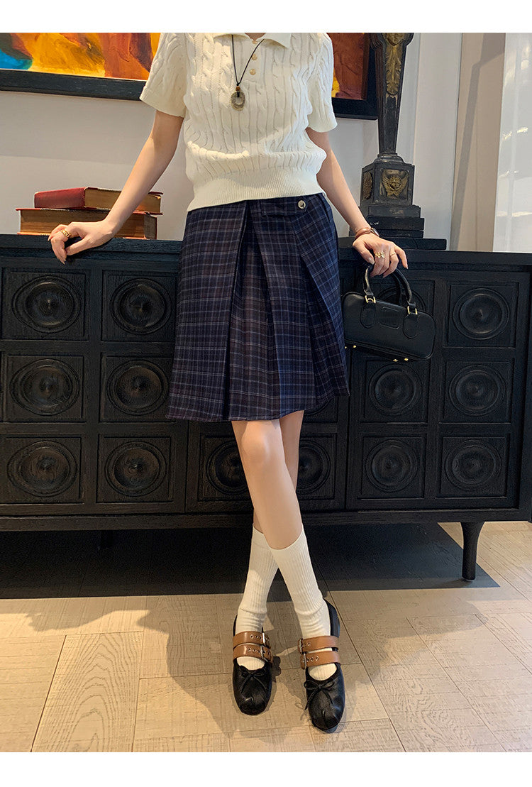 Karin Luna In Stock Spot Goods Minimalist Retro Round Toe Mary Jane Bowknot Height-Increasing Flats