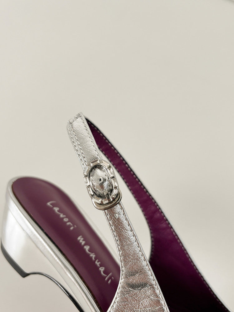 Karin Luna In Stock In Stock Sweet Bowknot Small Square Toe Chunky Heel Closed-toe Elegant Retro Sandals