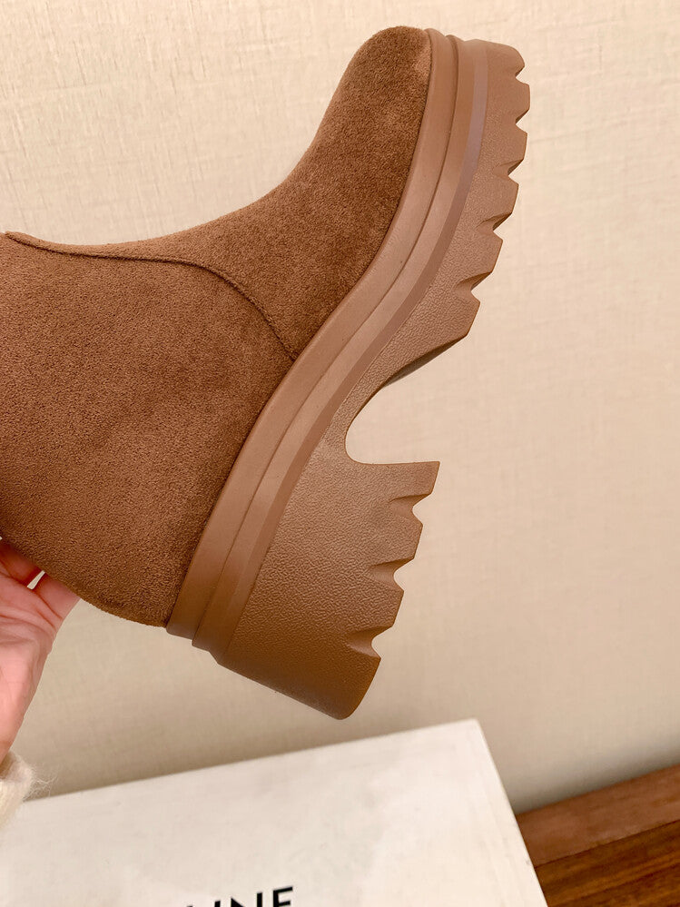Karin Luna has prepared stock  Main Push Main Push  Hot-selling Large Sole Self-flowing Foldable Round Toe Over-the-Knee Boots