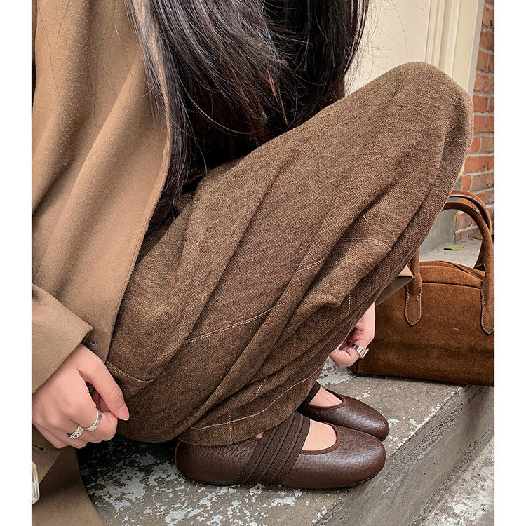 Karin Luna Full Layer Inside and Out~Basic Versatile Hidden Heel Granny Flats