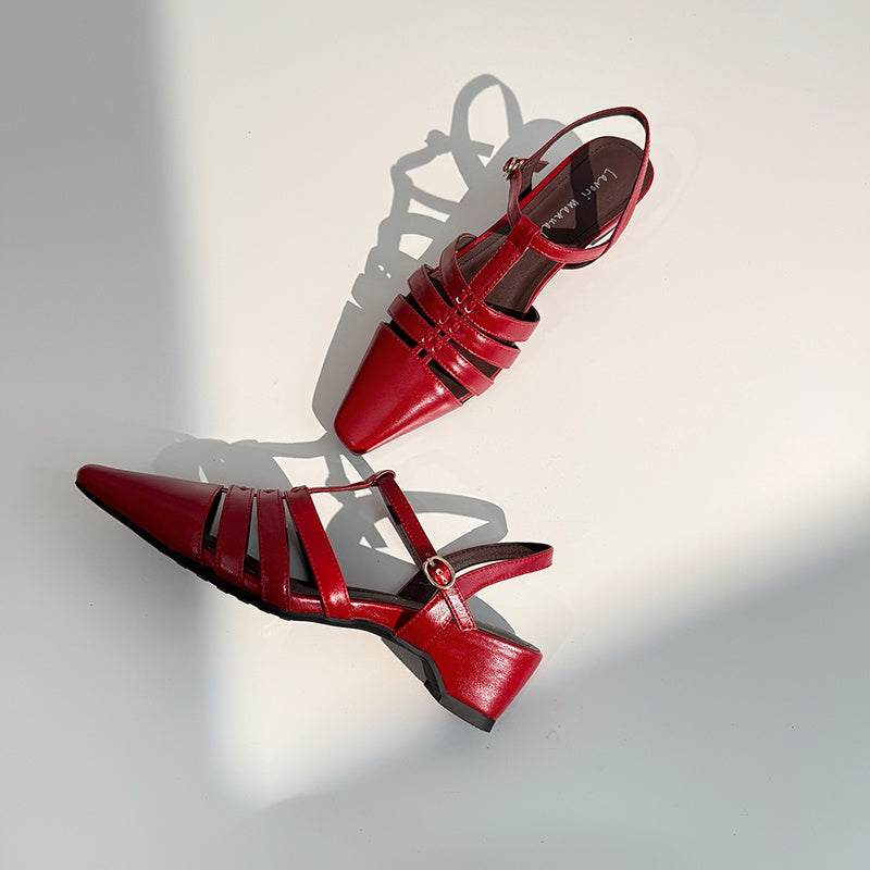Karin Luna Classic Old Money Style Closed Toe Sandals
