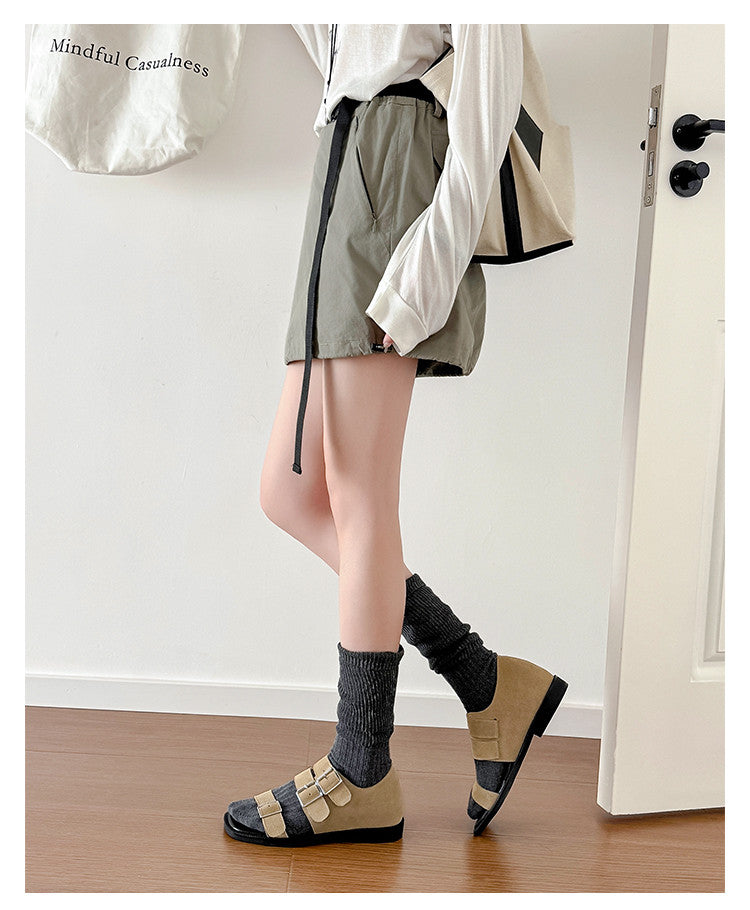 Karin Luna In Stock Spot Goods   Casual Belt Buckle Thick-soled Versatile Sandals
