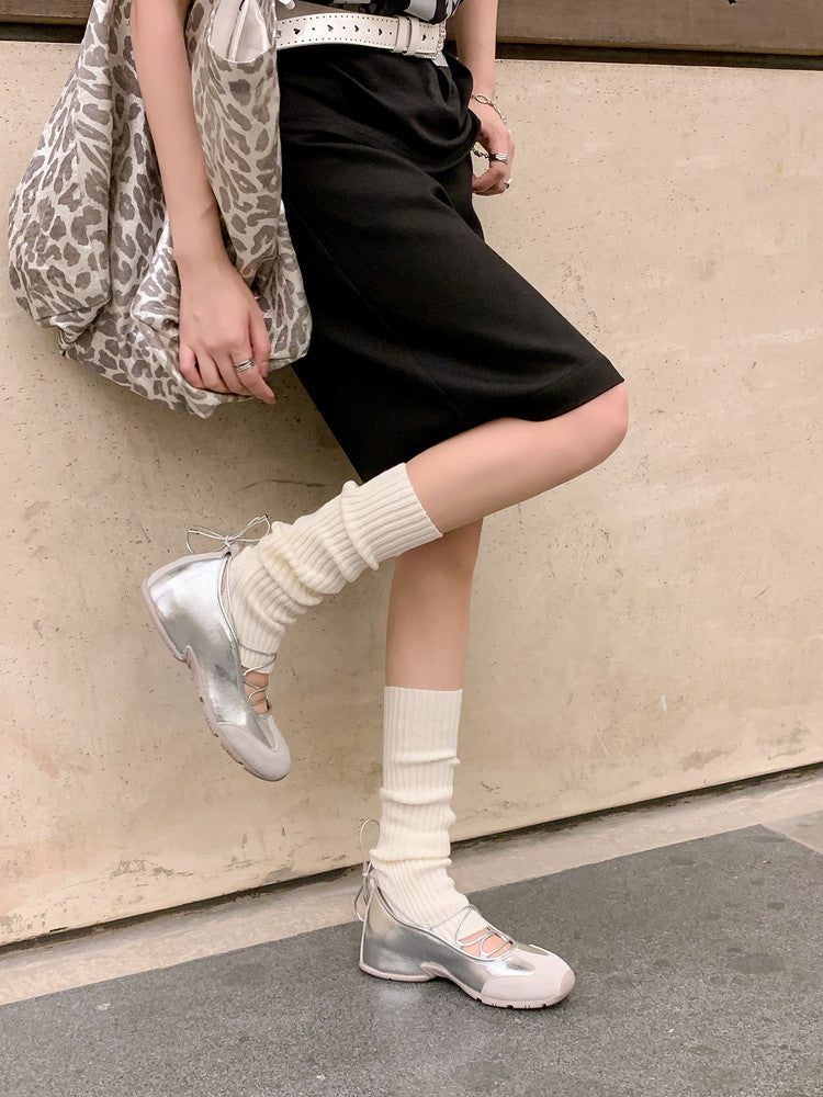 Karin Luna Basic Versatile British Style Casual Lace-up Flats