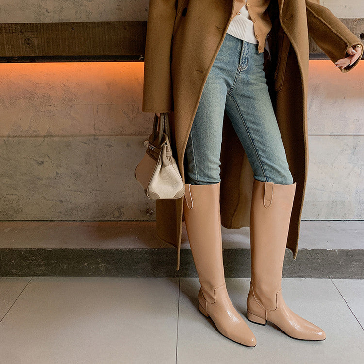 Karin Luna In Stock In Stock Classic Slip-On Straight Long Boots
