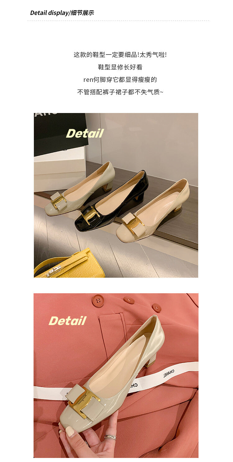 Karin Luna In Stock Spot Goods Classic Bestseller Ferragamo Full Leather Inside and Out Commuting Four Seasons Can Be Worn！