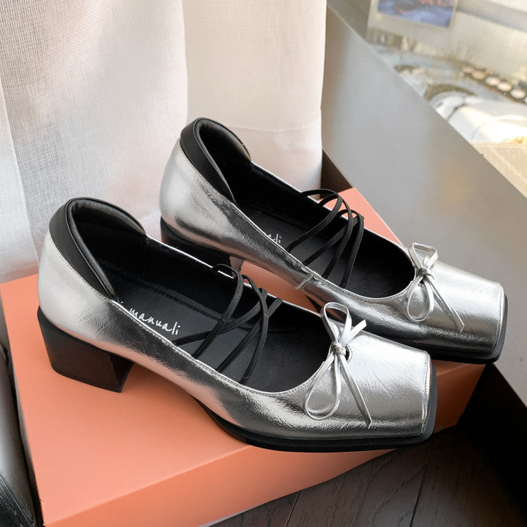 Karin Luna Hot Item Hot Item Xiaohongshu Hot Item  Comes with Bowknot Mary Jane Flats