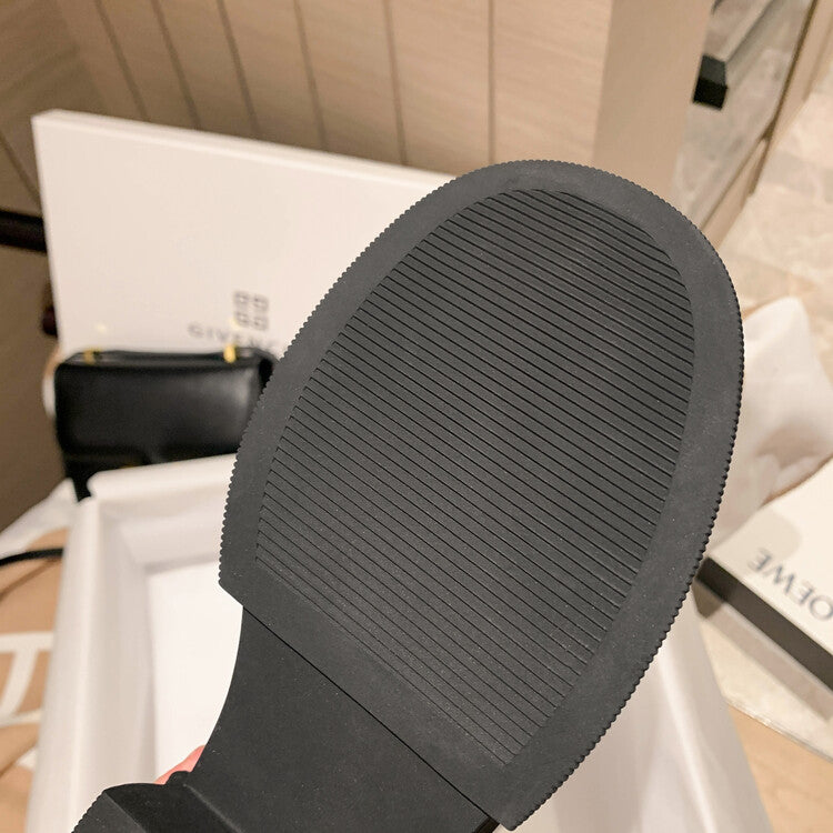 Karin Luna In Stock Spot Goods  Always in stock  Classic Basic Style Round Toe Thick Sole Knight Boots