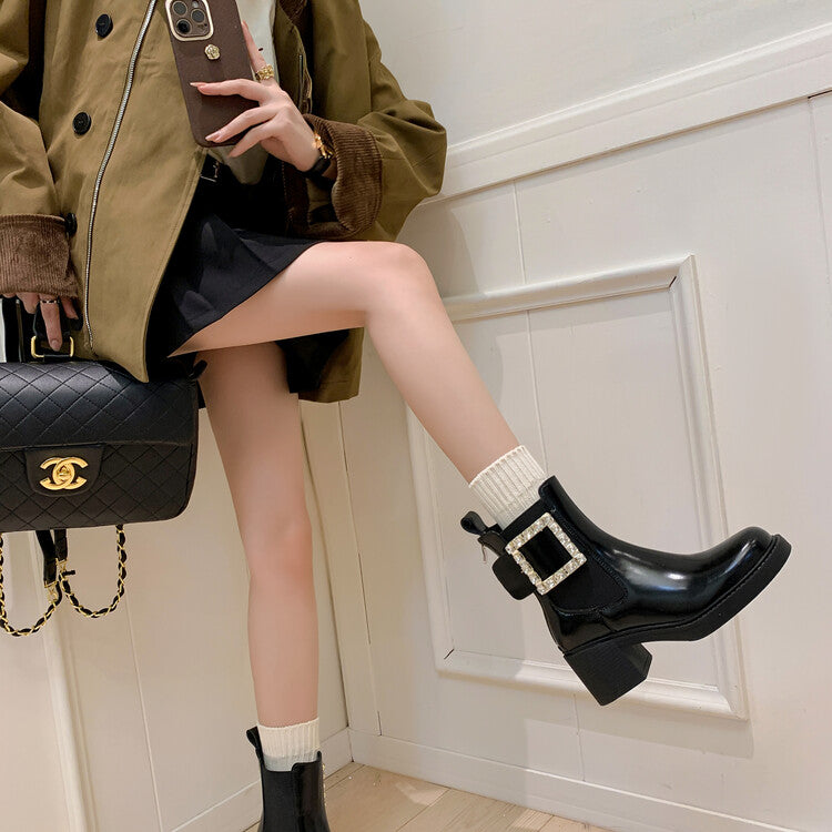 Karin Luna Bestseller Spot Goods Exquisiteness round Head Elastic Long Boots