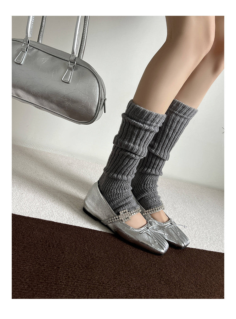 Karin Luna In Stock Spot Goods  Vintage Sweet Rhinestone One-Strap Granny Flats