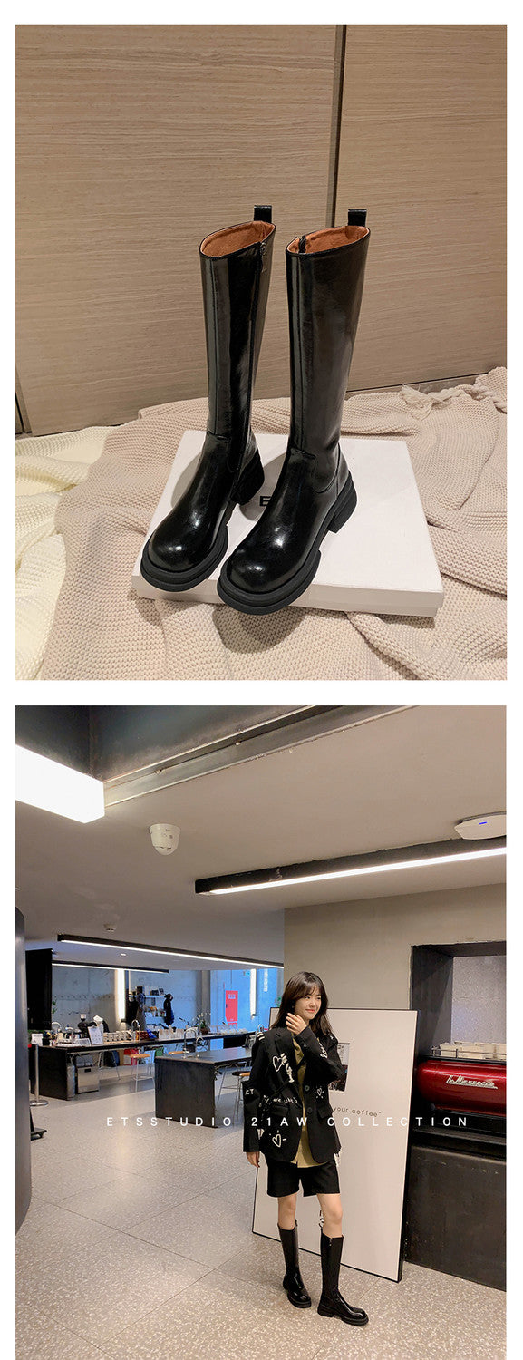 Karin Luna In Stock Versatile Round-Toe Riding Boots