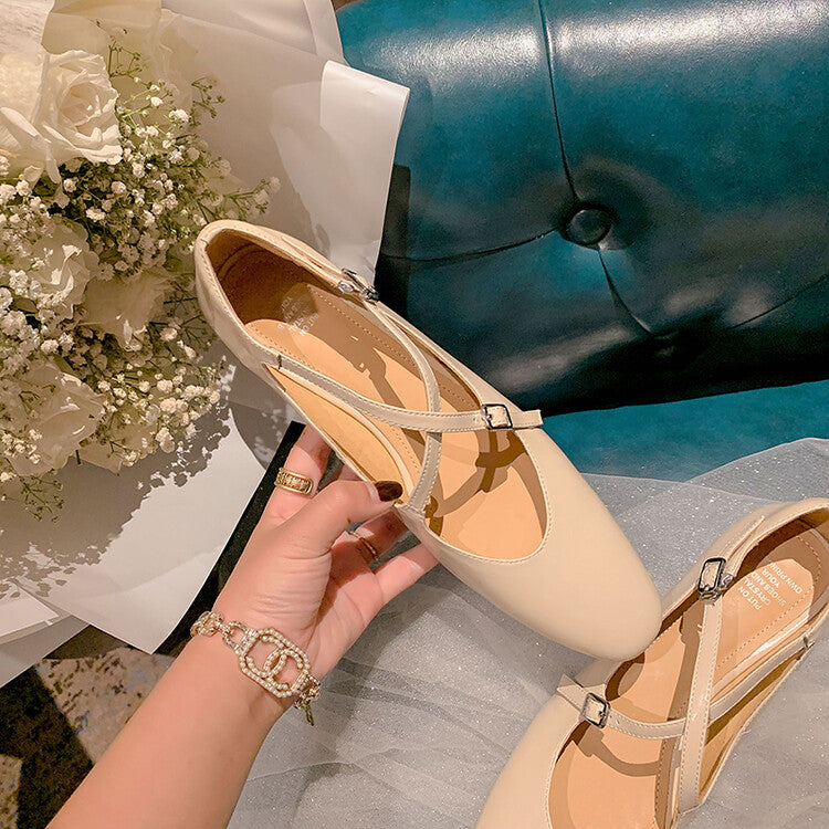 Karin Luna Bestseller Available for sale all seasons Mary Jane with built-in data Full Leather Single Shoes Go ahead with confidence