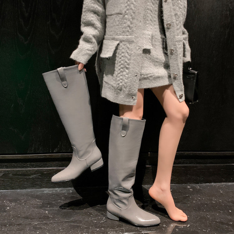 Karin Luna In Stock In Stock Classic Slip-On Straight Long Boots