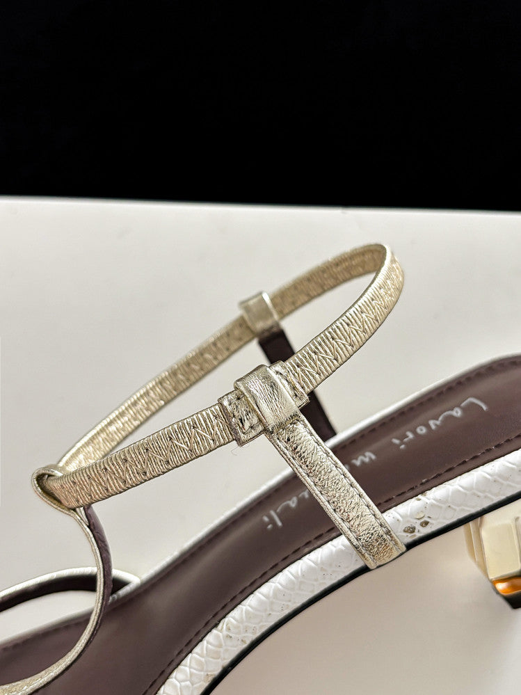 Karin Luna In Stock Spot Goods  French-style Hollow-out Thin Strap Sandals