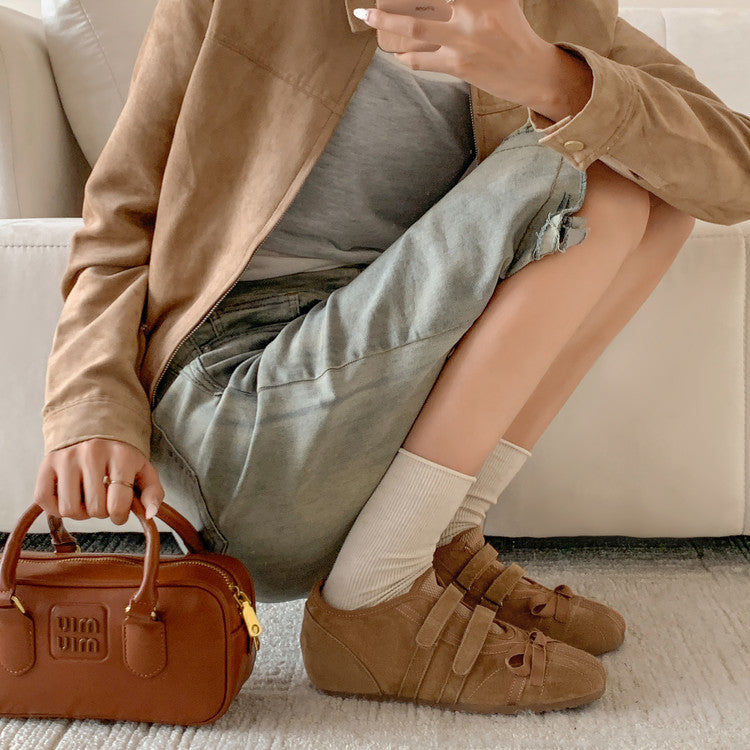 Karin Luna Casual Shoes Series~  In stock Hot-Selling Magic Tape Height-Increasing Deep Mouth Single Shoes