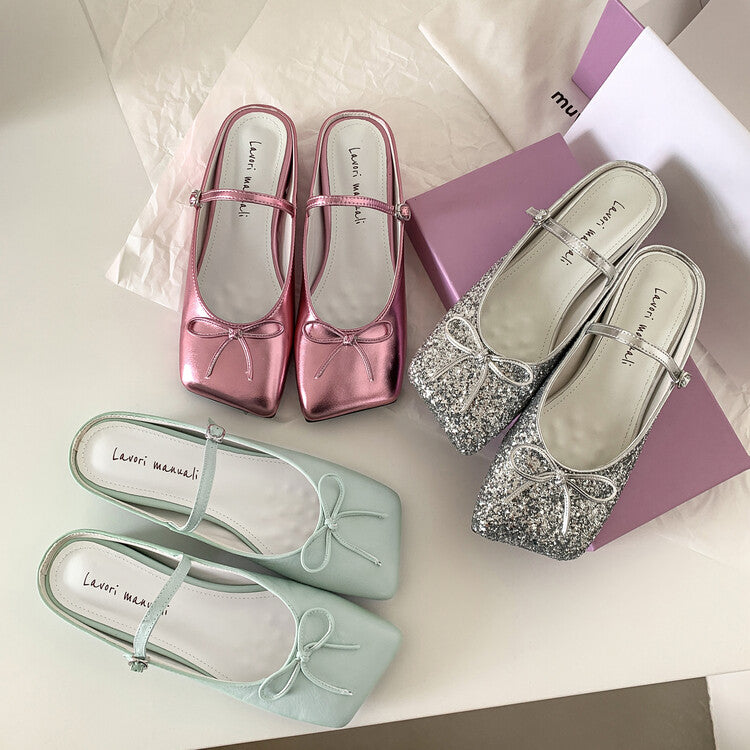 Karin Luna Hot-Selling Derivative Edition~Comes with data plan included Must-have Butterfly Knot Closed-Toe Height-Increasing Slippers