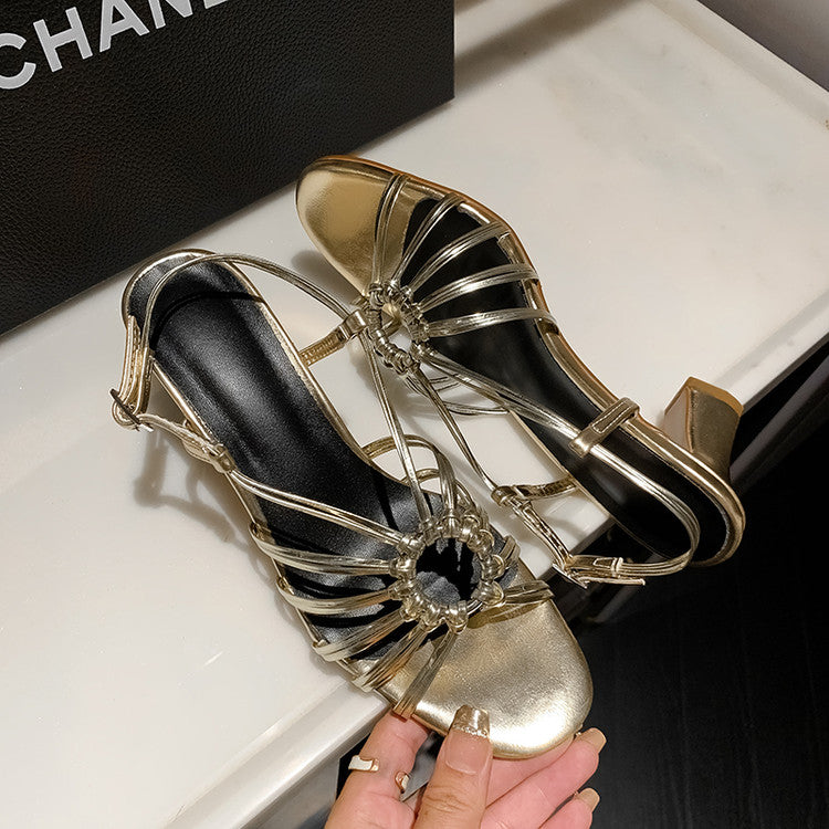 Karin Luna In Stock In Stock  Always in stock Classic French Style Open Toe High Heel Sandals