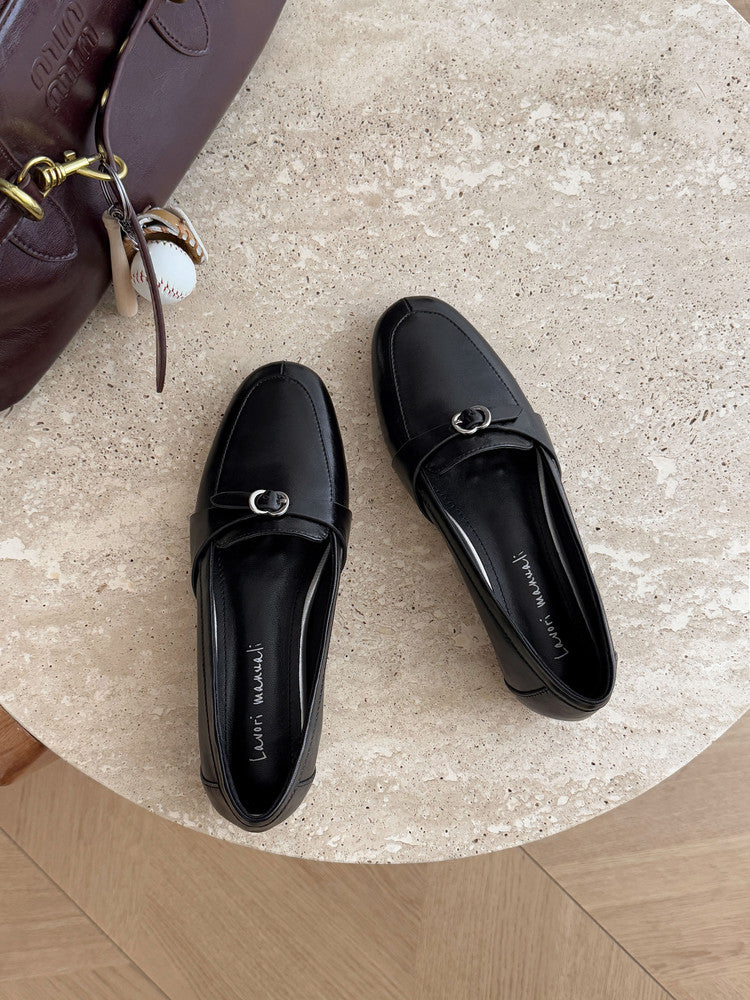 Karin Luna In Stock Spot Goods Basic Versatile British Style Single Shoes