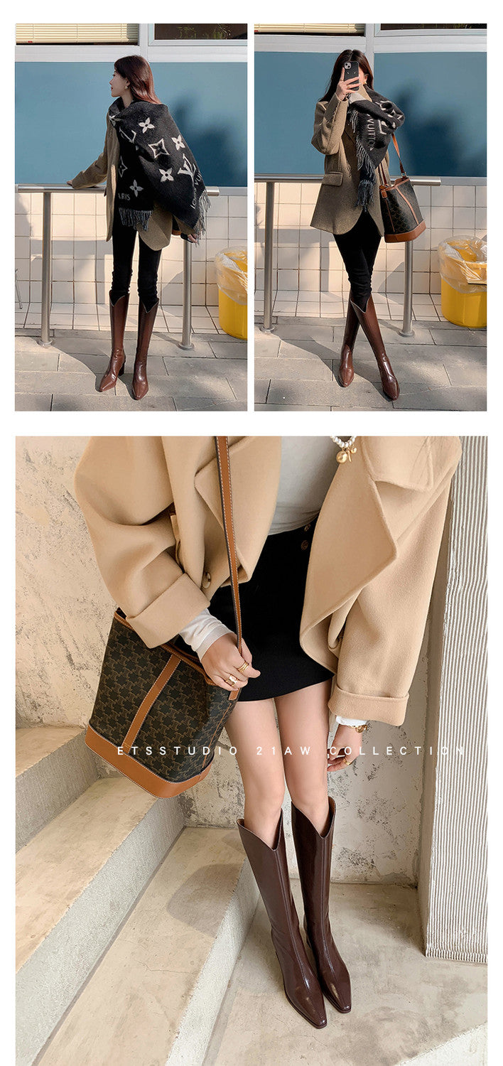 Karin Luna In Stock  Temperament Style v High Heel Long Boots