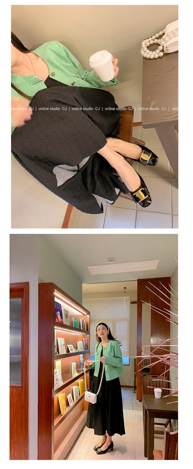 Karin Luna In Stock Spot Goods Classic Bestseller Ferragamo Full Leather Inside and Out Commuting Four Seasons Can Be Worn！