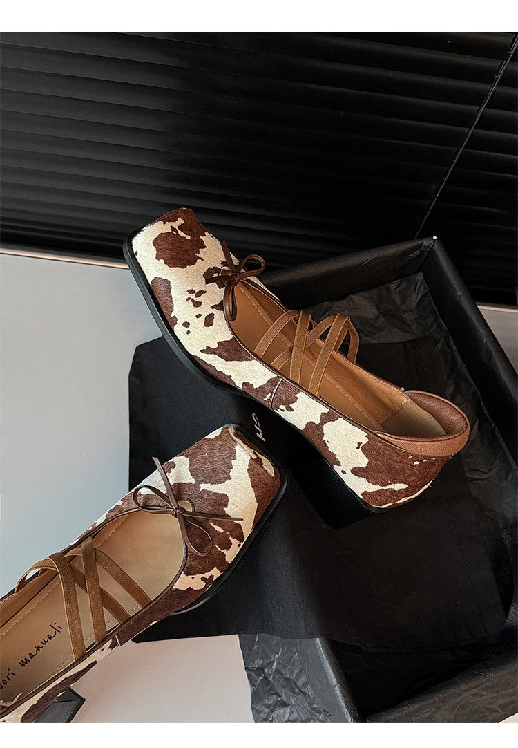 Karin Luna Hot Item Hot Item Xiaohongshu Hot Item  Comes with Bowknot Mary Jane Flats