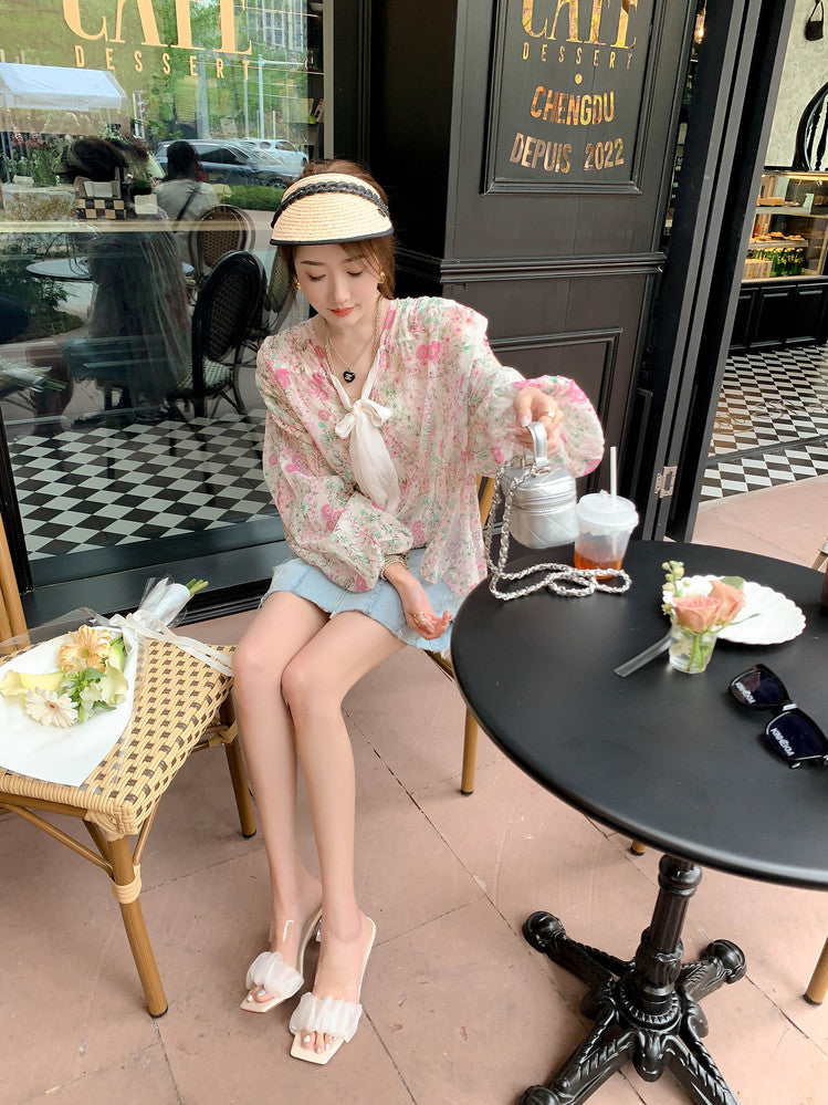 Karin Luna In Stock Spot Goods The feeling of summer Breathable Organza Elegant Slippers