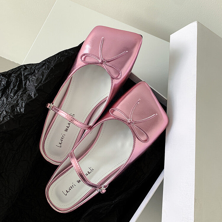 Karin Luna Hot-Selling Derivative Edition~Comes with data plan included Must-have Butterfly Knot Closed-Toe Height-Increasing Slippers