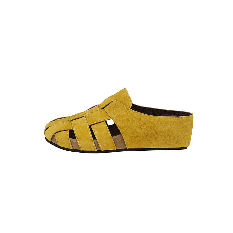 Karin Luna Full Layer Inside and Out~Basic Versatile Perforated Round Toe Birkenstock Slippers