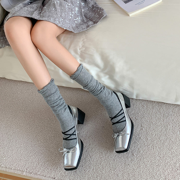 Karin Luna Hot Item Hot Item Xiaohongshu Hot Item  Comes with Bowknot Mary Jane Flats