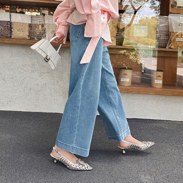 Karin Luna In Stock Spot Goods  Purely Handmade Flowers High-end Hollow Out Sandals