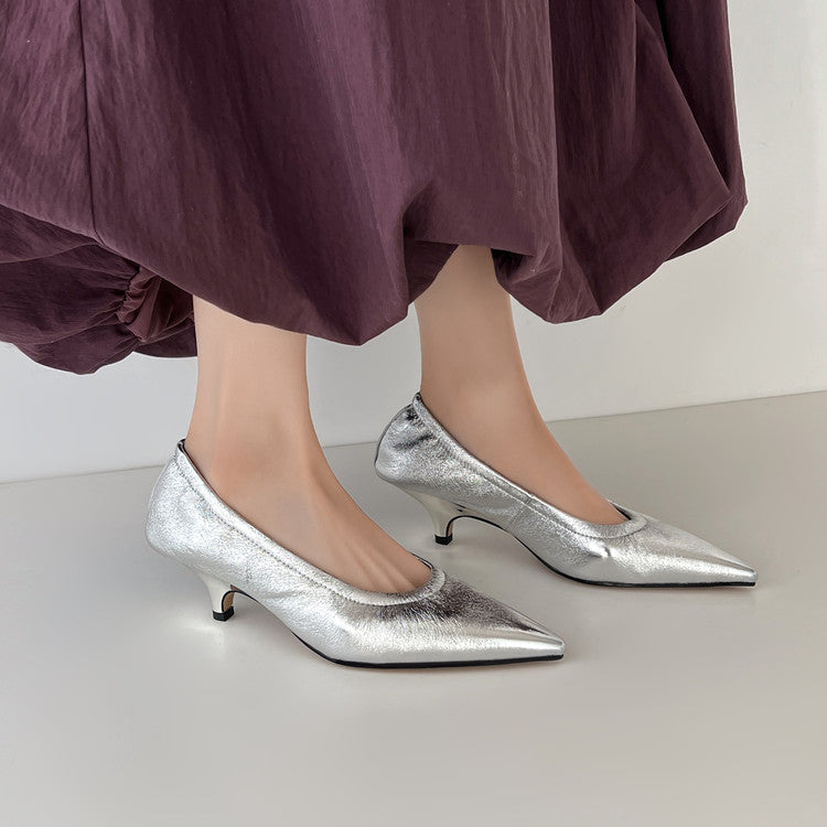 Karin Luna In Stock Spot Goods    Vintage Classic Style Shallow Mouth Single Shoes