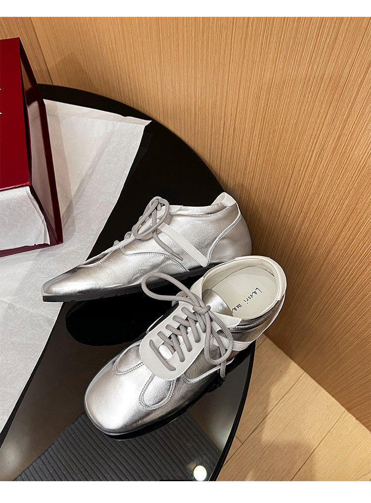 Karin Luna Casual Shoes Series~ Spot Goods Spot Goods Hot-selling Lace-up Hidden Heel Deep Mouth Single Shoes