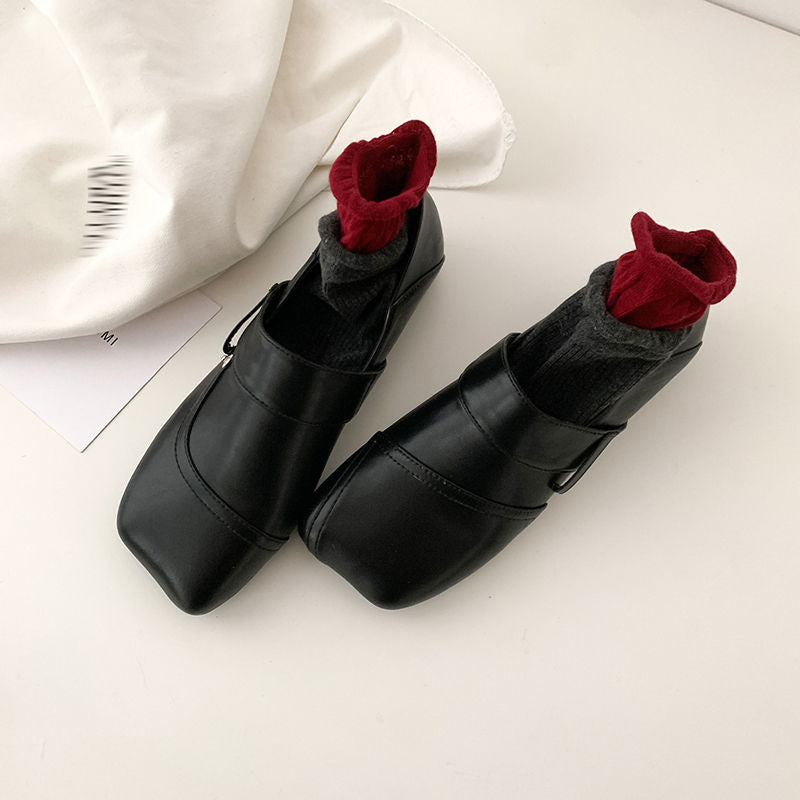 Karin Luna Casual Shoes Series~  In Stock Hot-Selling Versatile Lace-Up Thick-Soled Deep Mouth Single Shoes