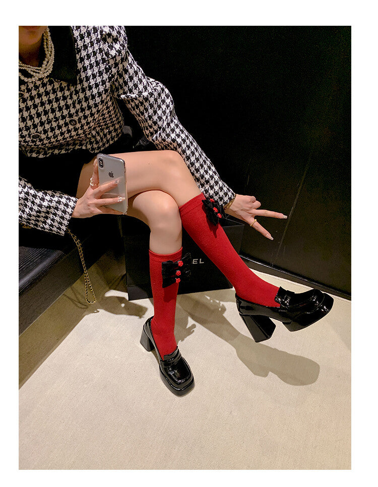 Karin Luna ck Popular Hot Girl Red high heels Full leather inside and out Cow Patent Leather Super High Heel