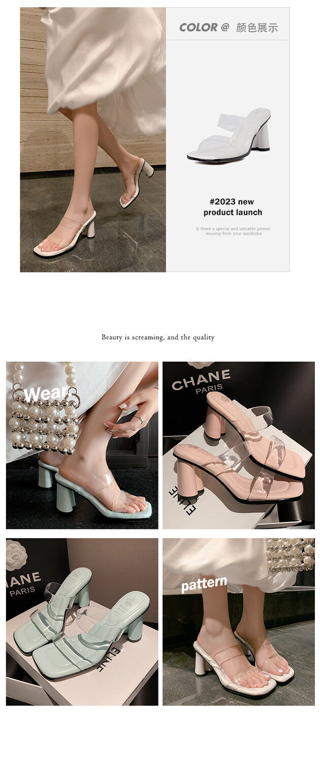 Karin Luna Cinderella's Crystal Shoes~Spot Goods Spot Goods  Increase height without tiring the feet Super Soft Sofa Transparent Slippers