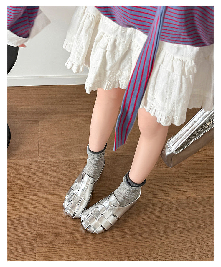 Karin Luna Full Layer Inside and Out~Basic Versatile Perforated Round Toe Birkenstock Slippers