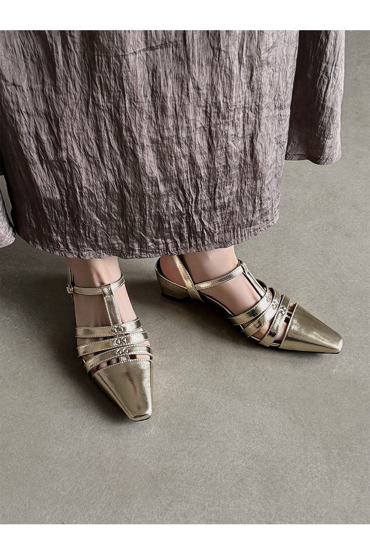 Karin Luna Classic Old Money Style Closed Toe Sandals