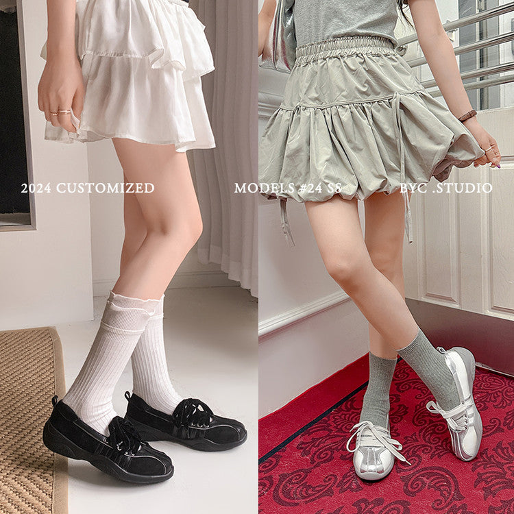 Karin Luna Casual Shoes Series~  In Stock Hot-Selling Versatile Lace-Up Casual Deep Mouth Flats