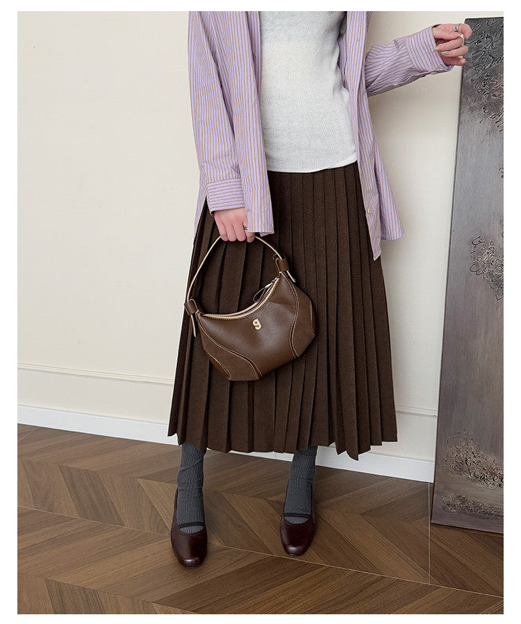 Karin Luna In Stock Spot Goods    Retro Elastic Band Chunky Heel Single Shoes