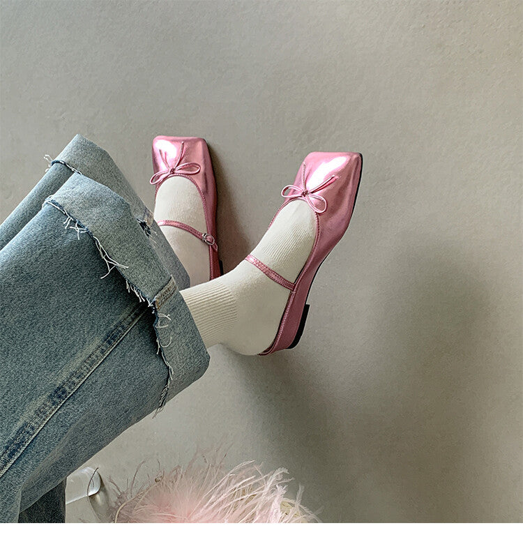 Karin Luna Hot-Selling Derivative Edition~Comes with data plan included Must-have Butterfly Knot Closed-Toe Height-Increasing Slippers